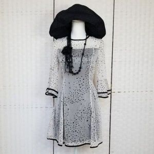 See-through Star Print Classy Dress